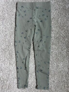 H&M Olive Green Butterfly Print Leggings